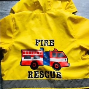 OshKosh Rain Jacket 18M Fire Rescue EUC